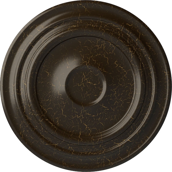 Ekena Millwork Giana Ceiling Medallion (Fits Canopies up to 7 7/8"), 32 5/8"OD x 1 1/2"P, Stone Hearth Crackle CM32GISHC - main
